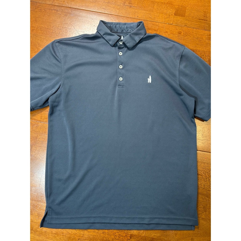 johnnie-O Prep-Formance Polo Mens Medium Grey Short Sleeve Golf Shirt
